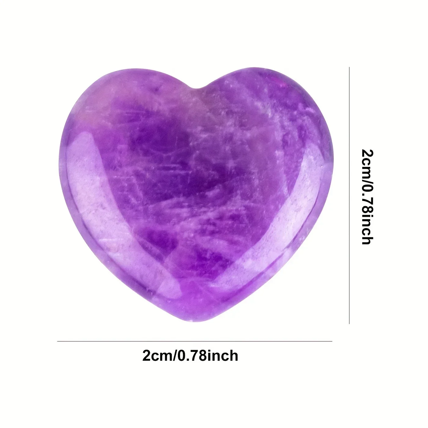 10/20/30PCS Heart Shape LOVE 20MM Natural Crystal Amethyst Agate Irregular Mineral Healing Stone Gravel Specimen Home Decoration - Image 5