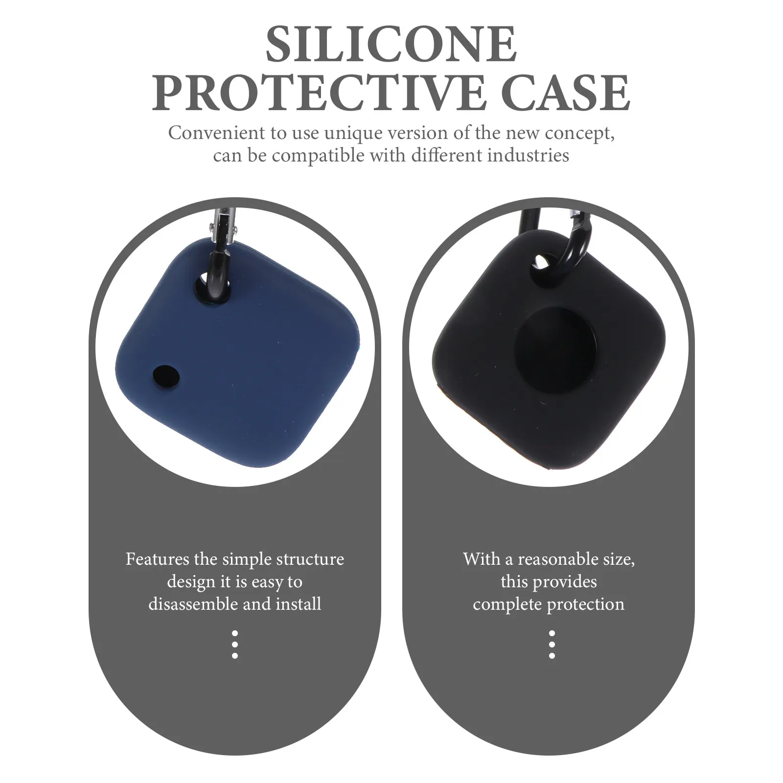 3Pcs High Quality Silicone Protector Case Comfortable Grip Anti-Slip Design for Tile Mate Tracker Protective