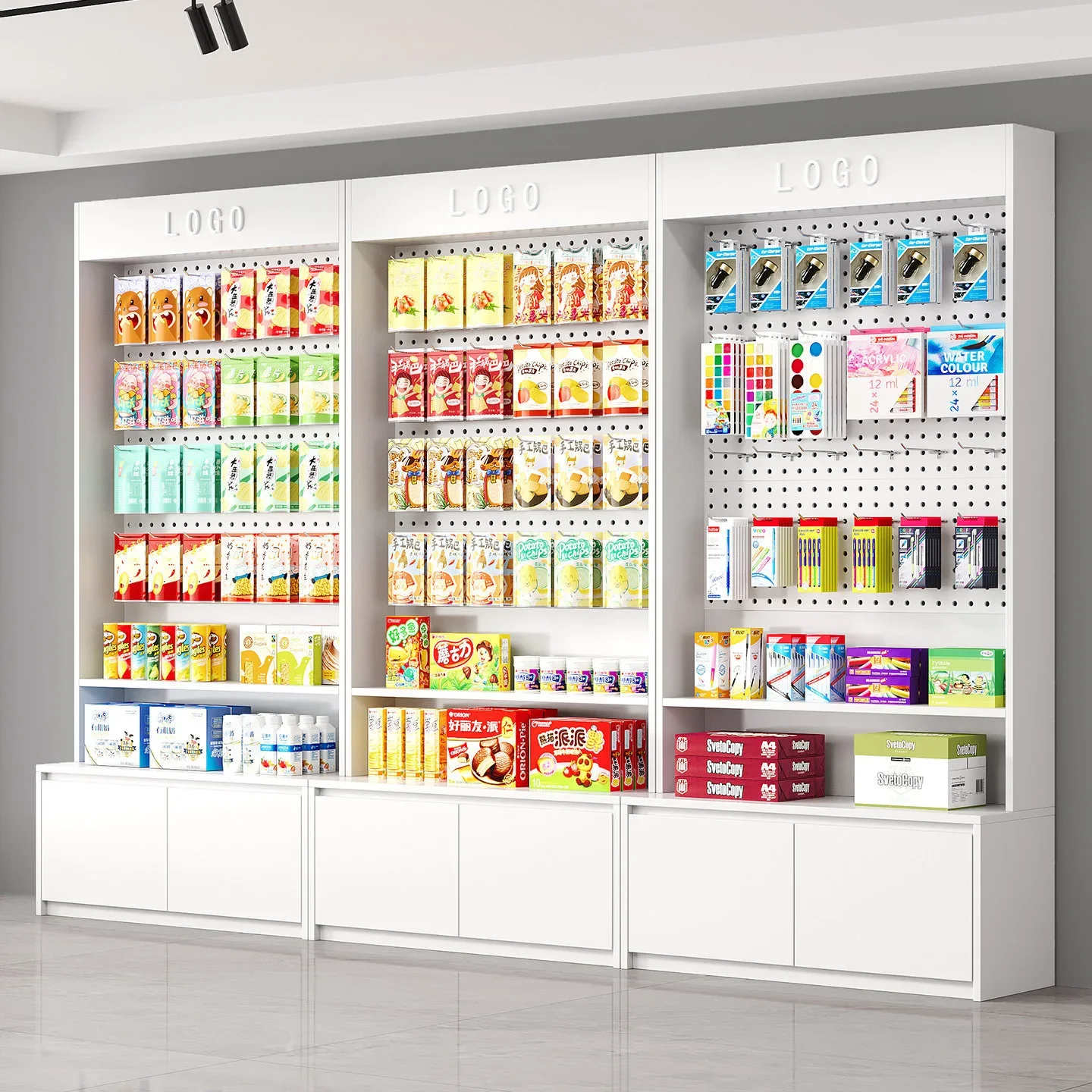 Hole board display cabinet Supermarket shelf Adjustable hook shelf Mobile phone accessories merchandise display shelf