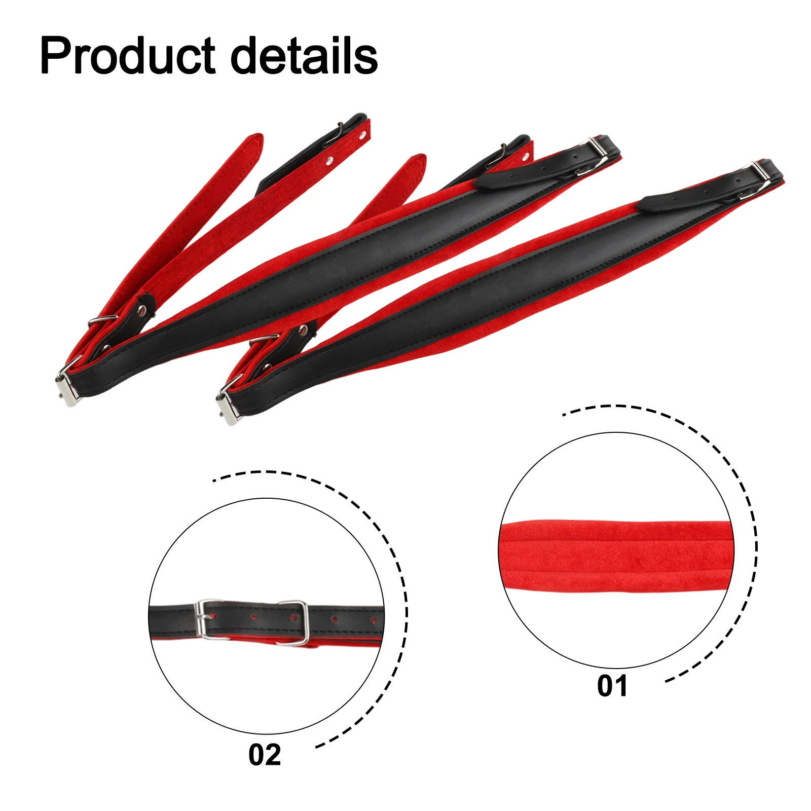 

High Performance Adjustable Accordion Shoulder Straps Made from Soft Synthetic Leather Suitable for Various Bass Accordions