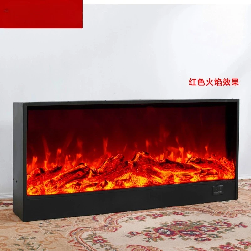 Fireplace Embedded Simulation Flame Atomization Fireplace Cabinet Household Heating Humidifier Modern Simple Crystal