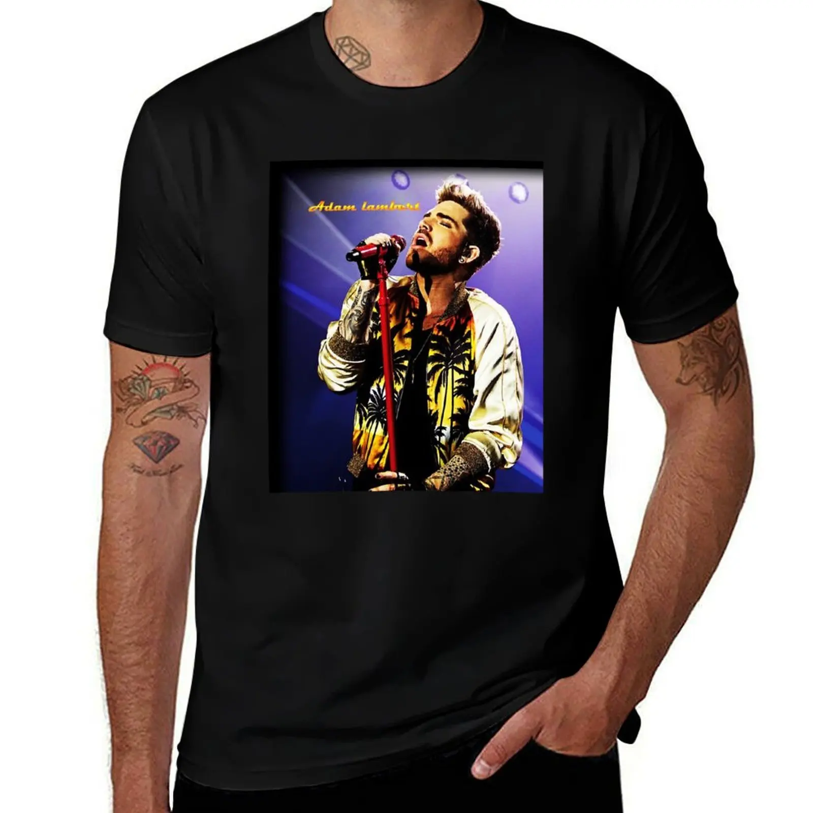

Best of adam lambert singer international exselna T-Shirt Sun Protective Outdoor Tee Top