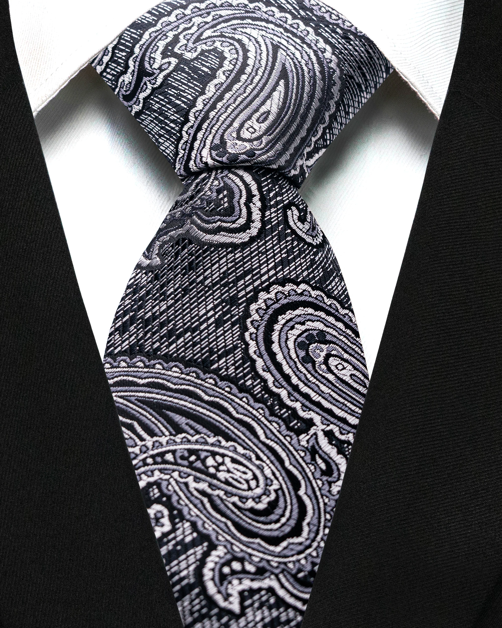 British Retro Paisley Tie, Formal Tie for Groomsmen, Wedding Banquet Men's Suit Accessories