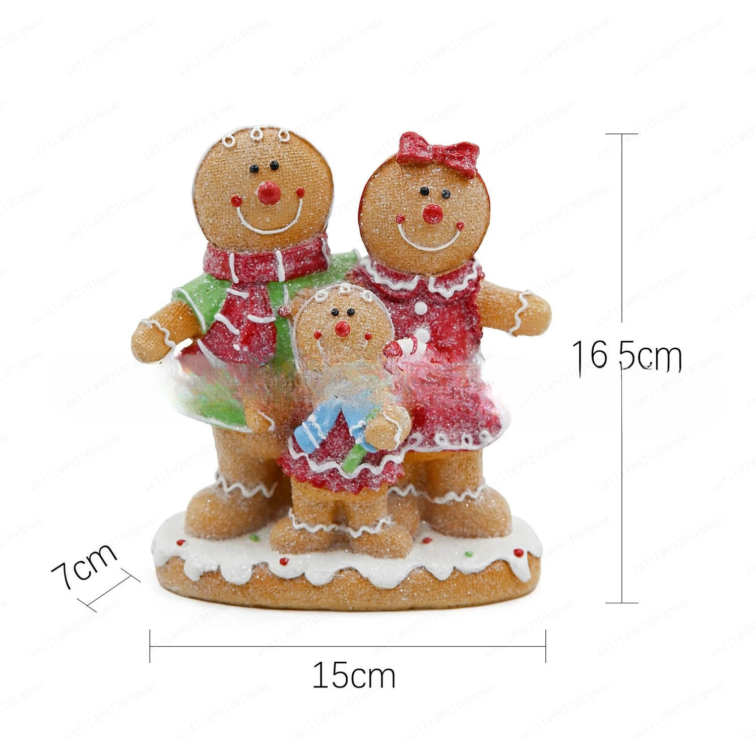 Gingerbread decorations, resin statue decorations, Christmas decorations