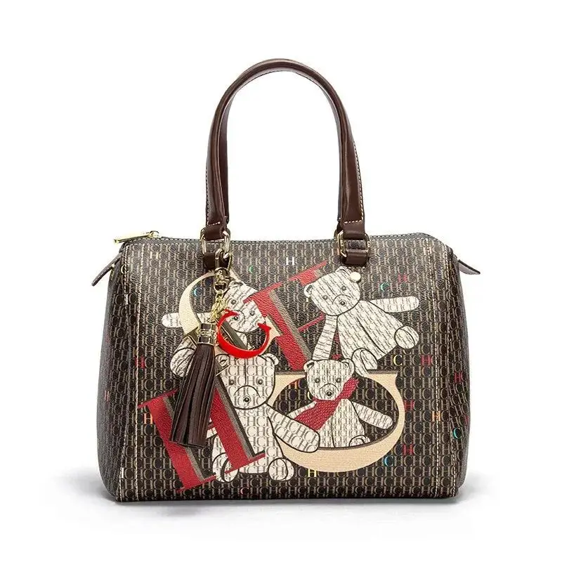 

Fashion Luxury Design New Color Printed Women's Crossbody Bag Classic Letter Bear Pattern Women's Commuter Crossbody Bag