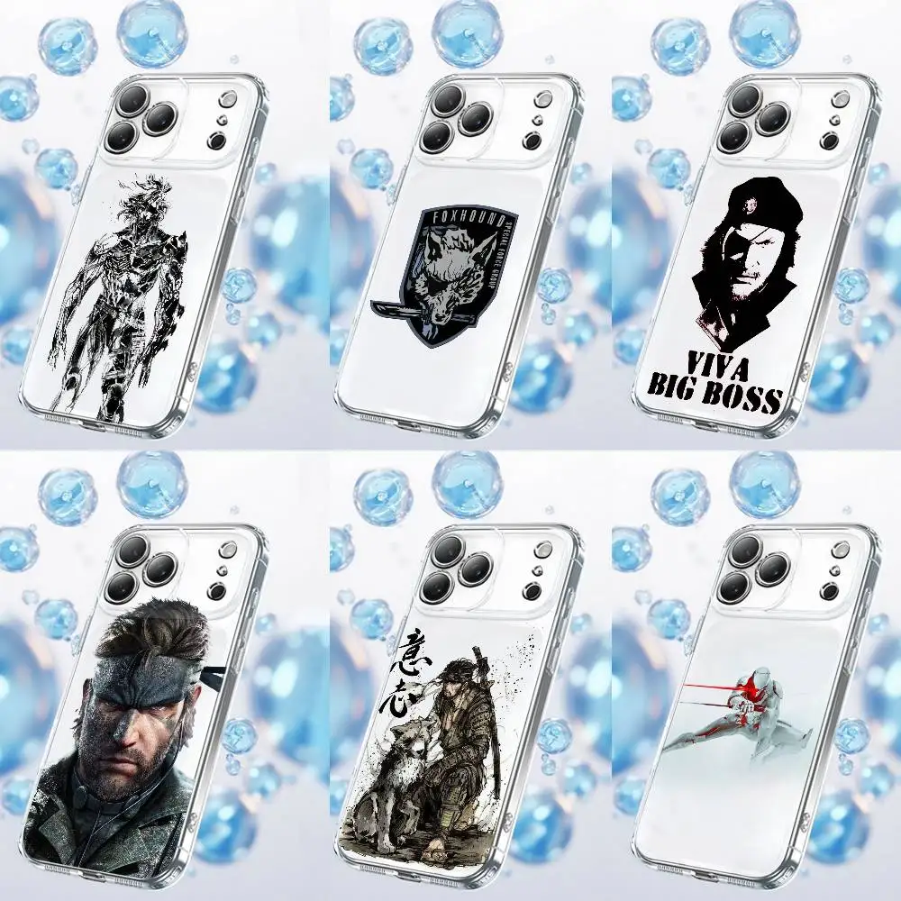 

M-Metal Gear Solid Phone Case For iPhone 17,16,15,14,13,12,11 Plus,Pro,Max,Plus,E,SE4,Air,Mini Transparent