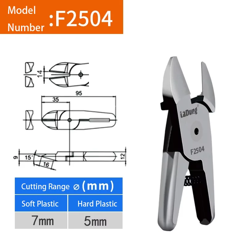 LADUNG Industrial Grade NR/MR 20 Air Scissors Shears Cutter Head Nipper Pneumatic Plastic Sprue Fast Cutting Tools F5CTL/F5CTLG