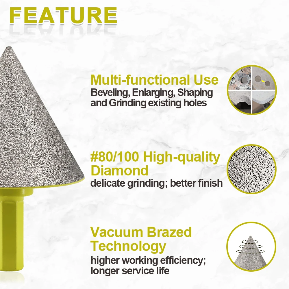 Рисунок 5 - SANLEETEK Алмазная фреза с шестигранным хвостовиком