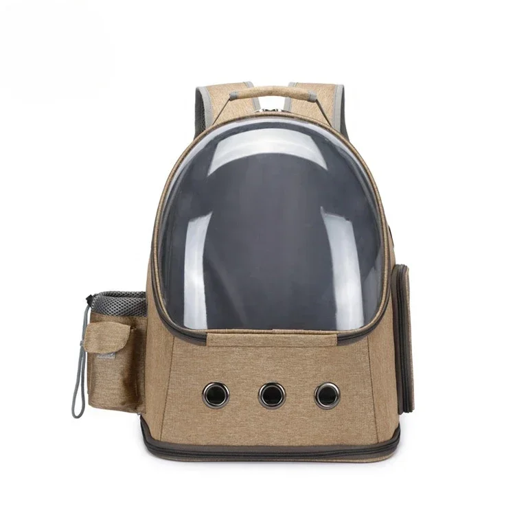 

Large Capacity Ventilation Hood Pet Carrier Cat Bag Backpack Travel Space Cat Backpack Fashionable and Transparent Pet Bag