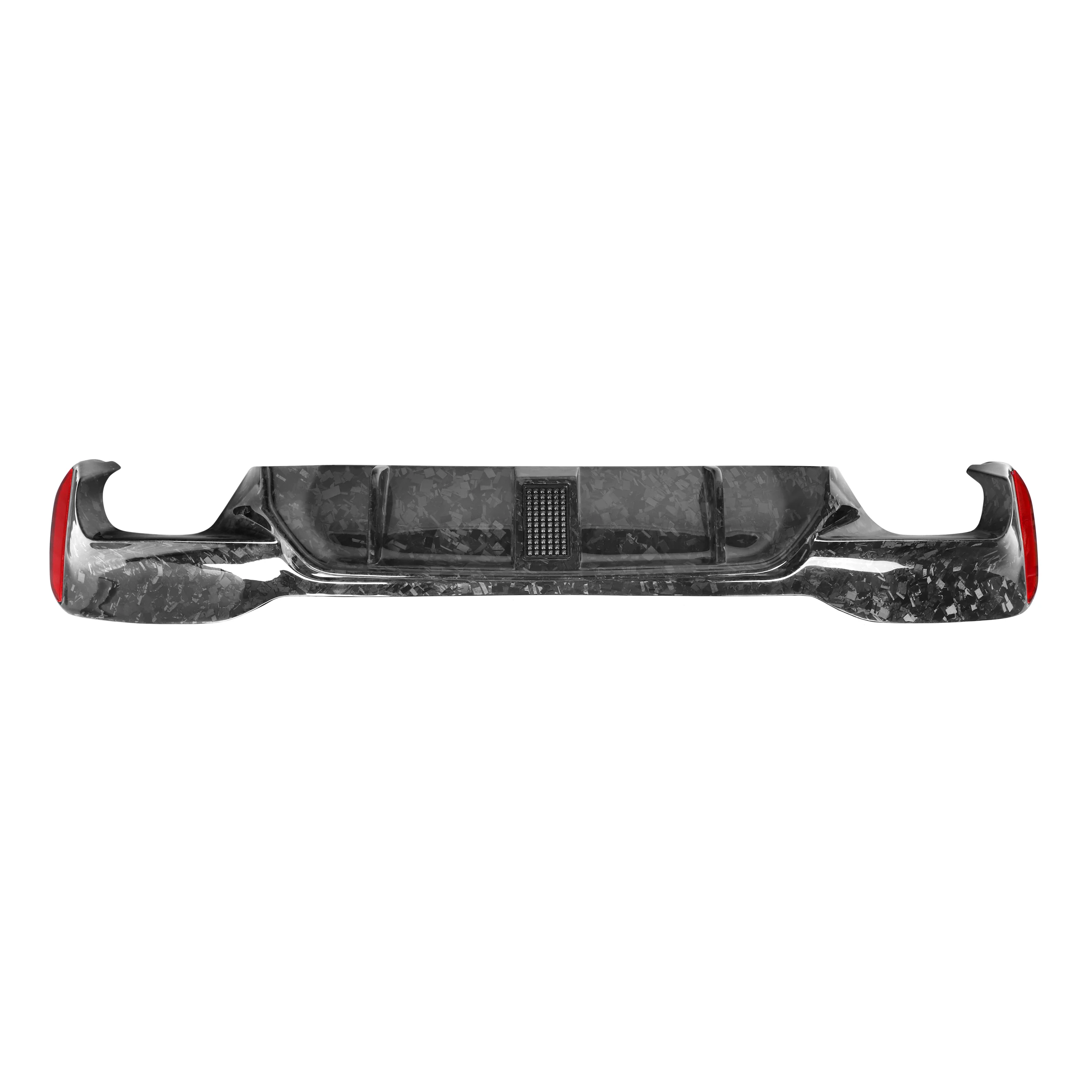 Forged Carbon Fiber M5 Style Car Rear Bumpers Diffuser Splitters for BMW 5 Series G30 4-Door Sports 2017-2020 G30 Diffuser