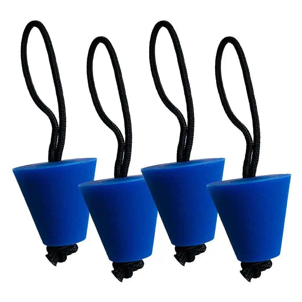 Waterproof Silicone Kayak Scupper Plug Set Drain Holes Stopper Bung Universal Fit for Ocean and Lake Use