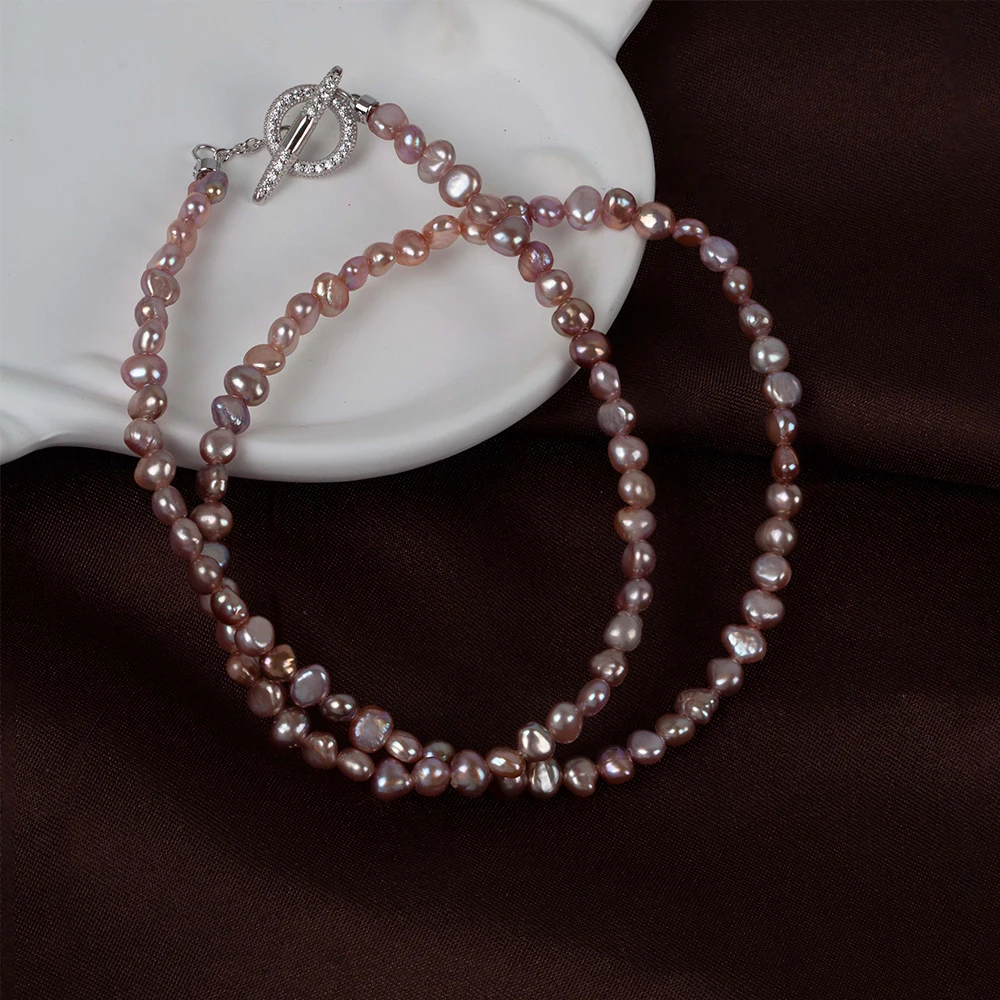 Tiny Irregular Pearl Necklace - 3-5mm Natural Freshwater Seed Pearls, Available In Different Sizes Necklace PN007