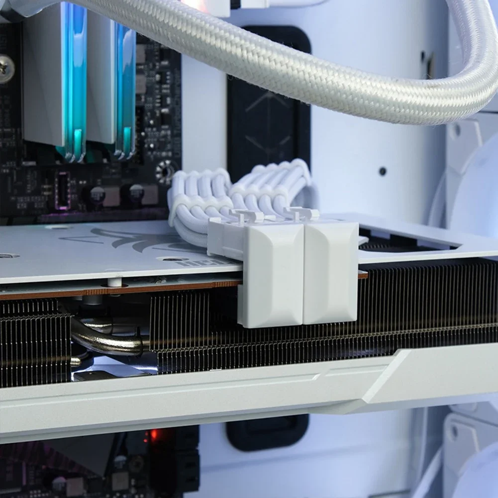 180 Graden 8 Pin Vrouwelijk Naar 8 Pin Mannelijke Adapter Desktop Computer U Gevormde Hoek Power Adapter Diy Accessoires Voor Grafische Kaart