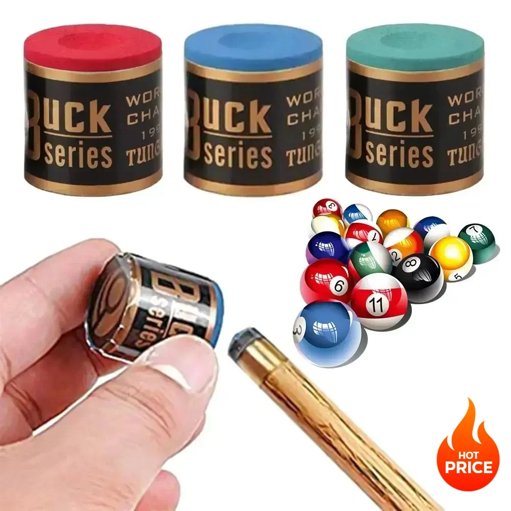 2Pcs No-slip Billiard Chalks Pool Cue Stick Chalk Snooker Easy Powder Billiard Chalk Pool Accessories Blue Green Red