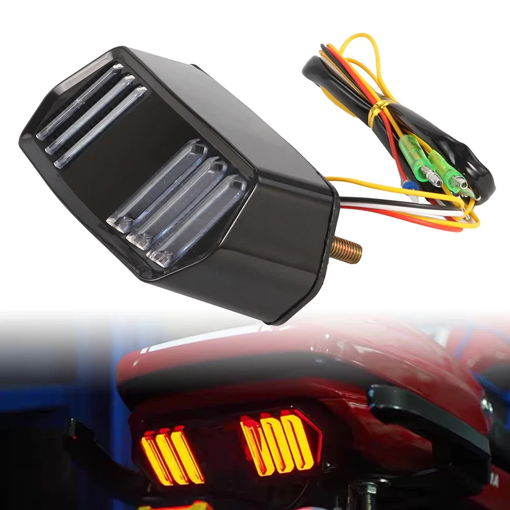 

Motorcycle LED Tail Light Rear Light Signal Lights Running Turn Signal Indicator Lamp For Honda MSX125 CBR650F CTX700 CTX700N
