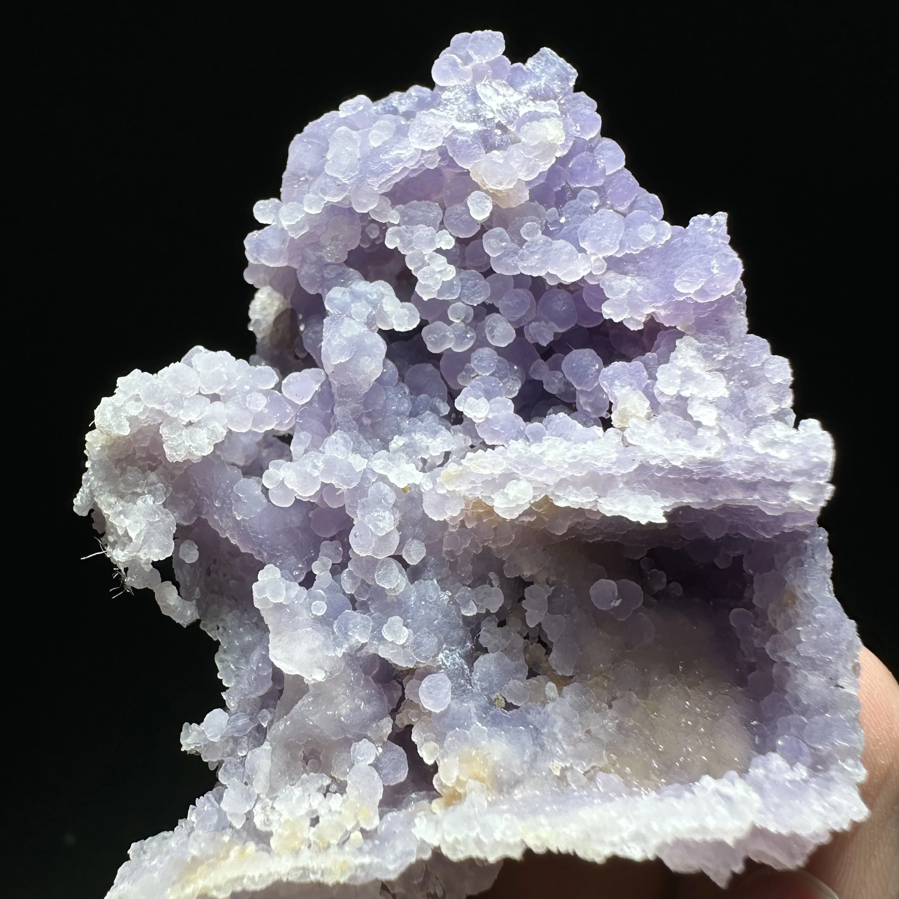 Natural Stone The Grape Agate Geode Crystal Mineral Specimen Quartz Cluster Raw Rock Decoration Rough Polished Healing Gift