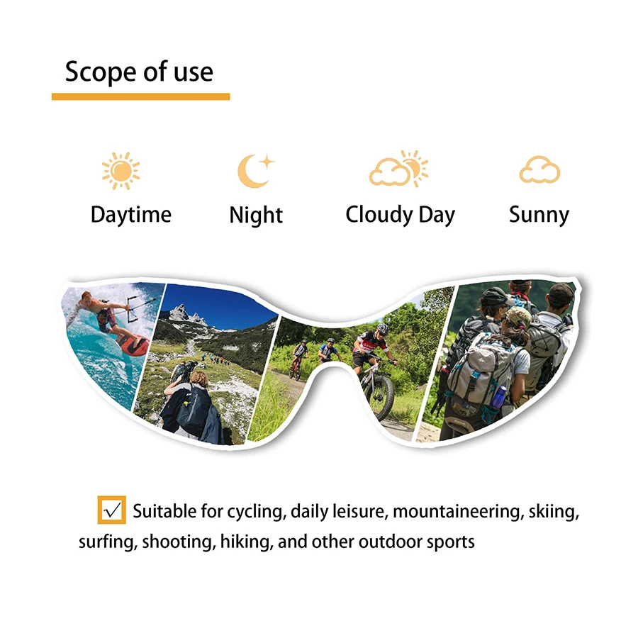 Motorcycle Riding Sun Glasses Anti-Fog Polarized Interchangeable Lens Sunglasses Shooting Cycling Hiking Work Padding Goggles