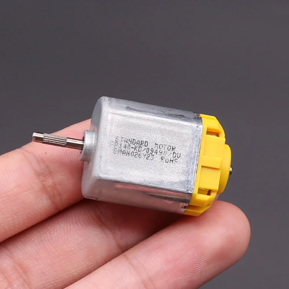 FP140KD-09490 DC Motor 24V 11600RPM Low Noise Mini Carbon Brush Motor for Car Door Lock Rear View Mirror