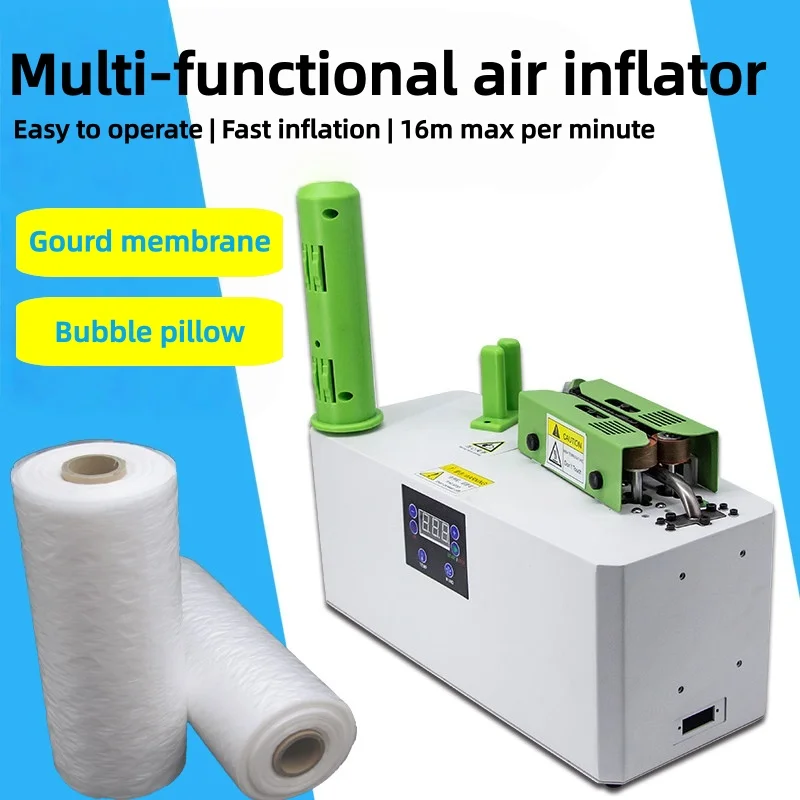 Desktop Air Cushion Machine Digital Control Bubble Wrap Making Machine Portable Inflatable Air Pillow Film Packaging Machine