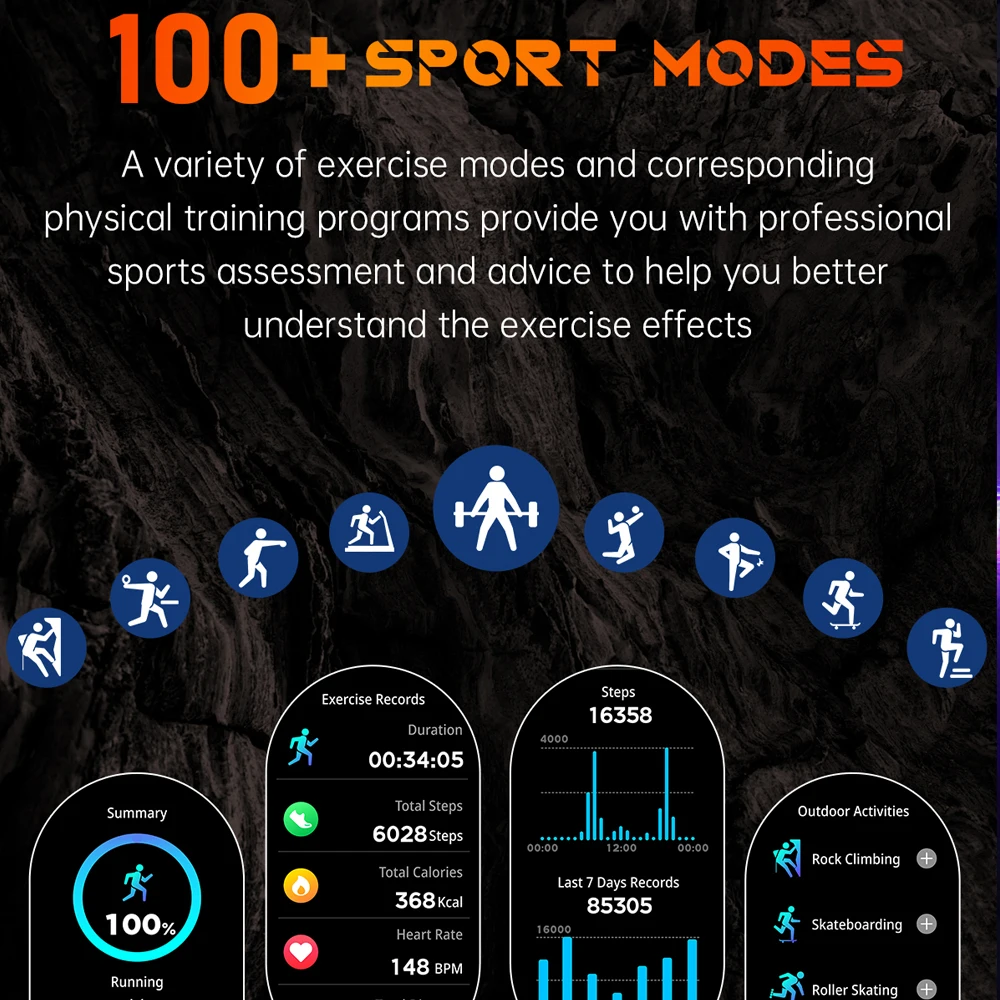 Smartwatch VALDUS VD27 dla kobiet i mężczyzn, latarka, sportowy, monitorowanie tętna, fitness, wodoodporny, połączenia BT, długi czas pracy na baterii, smartwatch 2025.