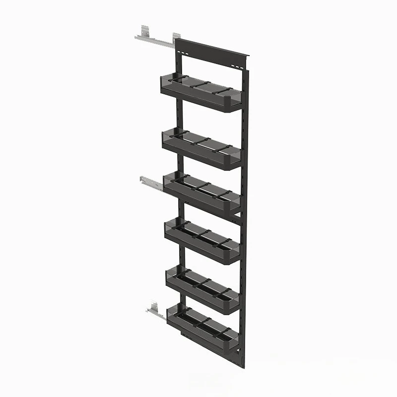 Estante para refrigerador, almacenamiento lateral, ranura estrecha, gabinete profundo extraíble, gabinete alto