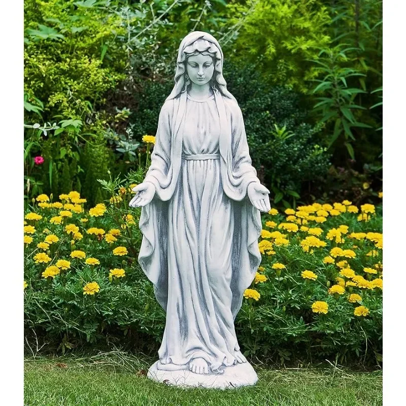 

TOETOL Virgin Mary 29.9 Inch Outdoor Statue Religious Blessed Mother Garden Decor Statues Catholic Mother Mary