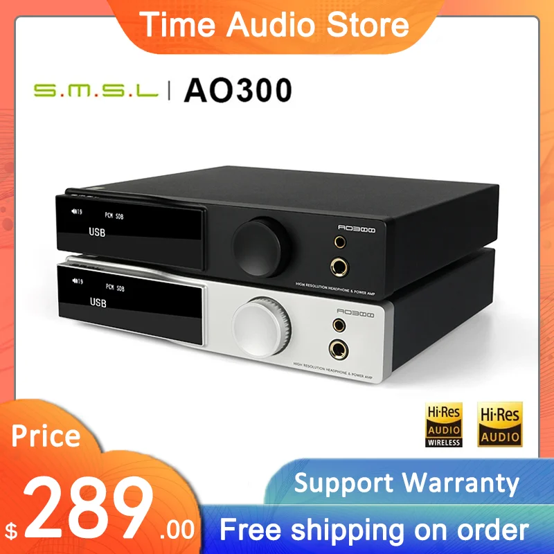 

SMSL AO300 Power Amplifier & Headphone AMP & Decoder MA5332MS MQA-CD Audio DAC CS43131 Headphone Amplifier XMOS XU-316 2.1 HIFI