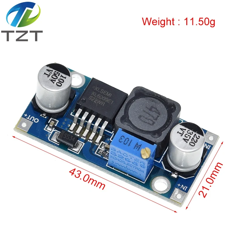 XL6009 DC-DC Booster module Power supply module output is adjustable Super LM2577 step-up module