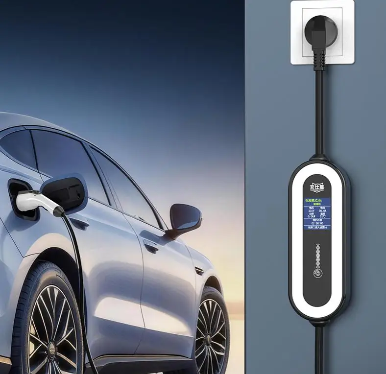 3.5KW Portable EV charger 5M Cable Type2 IEC62196/GBT Connector 16A Charging for Electric Vehicle