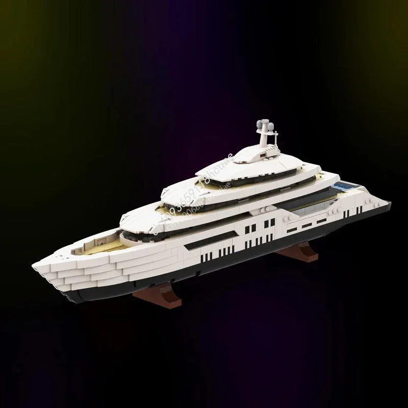

1651pcs Midi-Scale Luxury Yacht White Ship Model Moc Building Blocks Assemble Constructor Aldult Idea Set Toys Christmas gift