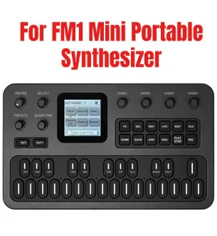 FM1 – przenośny syntezator FM, 27 klawiszy, miniaturowy syntezator, 12-harmoniczna polifonia, z interfejsem MIDI, do produkcji muzyki, kieszonkowy instrument klawiszowy.