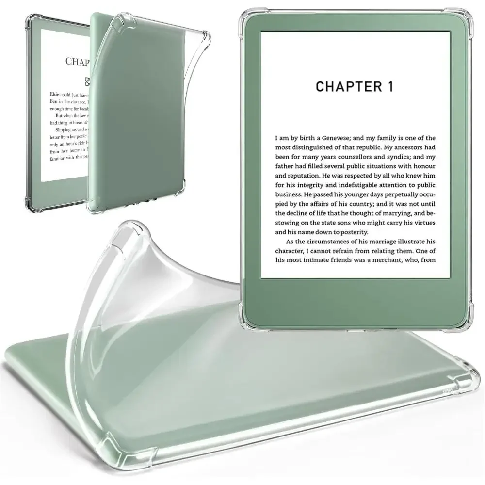 حافظة القارئ الإلكتروني 11/12th Gen 6 6.8 7 بوصة C2V2L3 غلاف حماية مضاد للخدش لجهاز Kindle Paperwhite 1/2/3/4/5 Colorsoft 2024