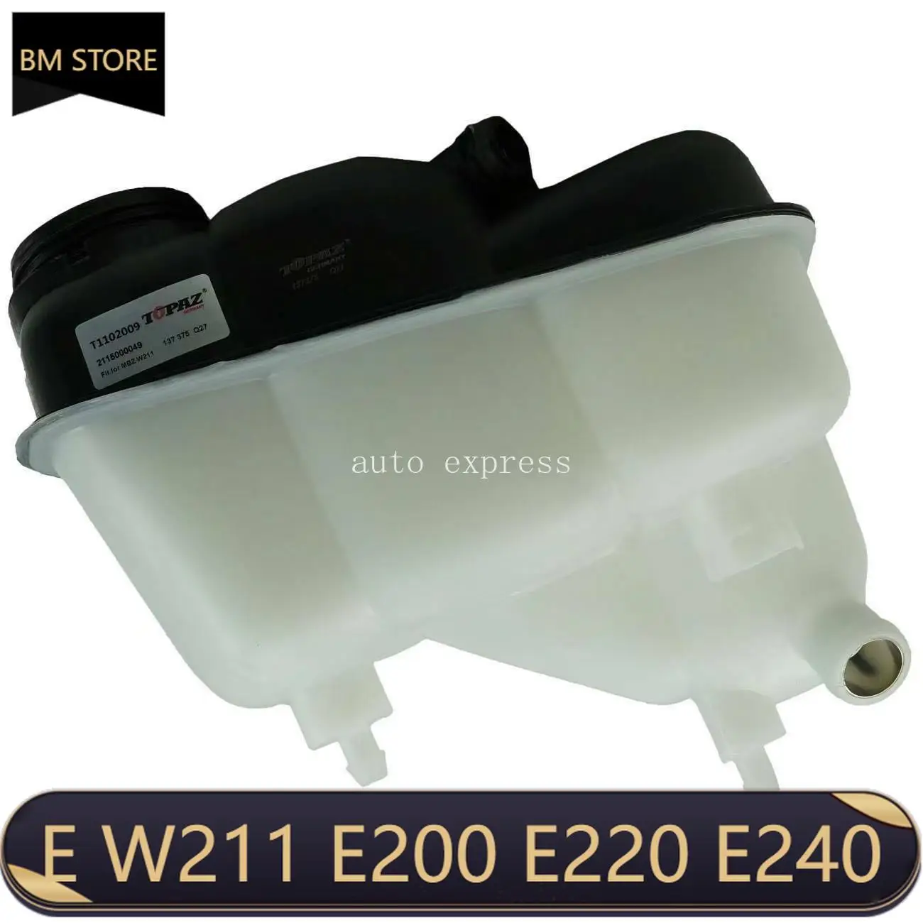 

2115000049 A2115000049 03-11 for Mercedes W219 CLS550 E550 Coolant Reservoir Overflow Expansion Tank OEM
