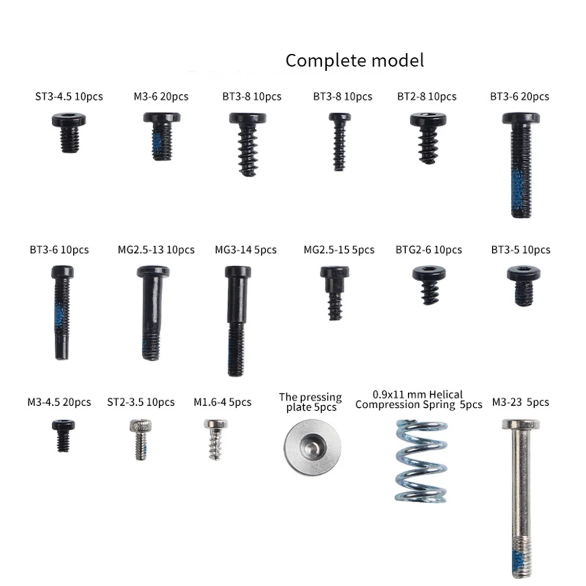 Kit de parafusos de substituição ABJZ para conjunto de parafusos X1 P1 Peças de manutenção de impressoras 3D