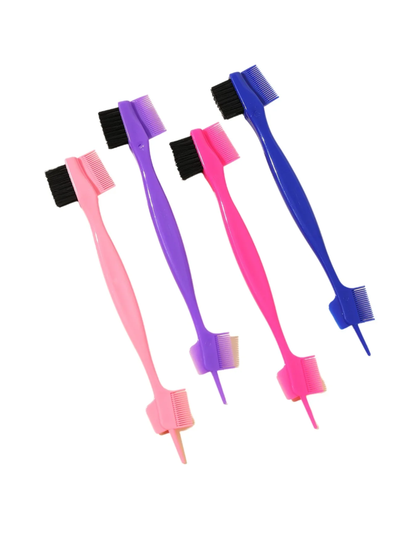 

1/5 шт., многофункциональная кисть, двусторонняя щетка для бровей, расческа для обрезки волос, инструмент для макияжа, расческа для контроля кромок