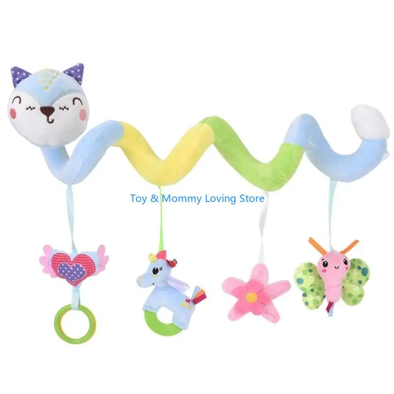 Y1QF autostoelen speelgoed voor baby's pluche speelgoed babywieg Kangen Rammelaars Infant Worm