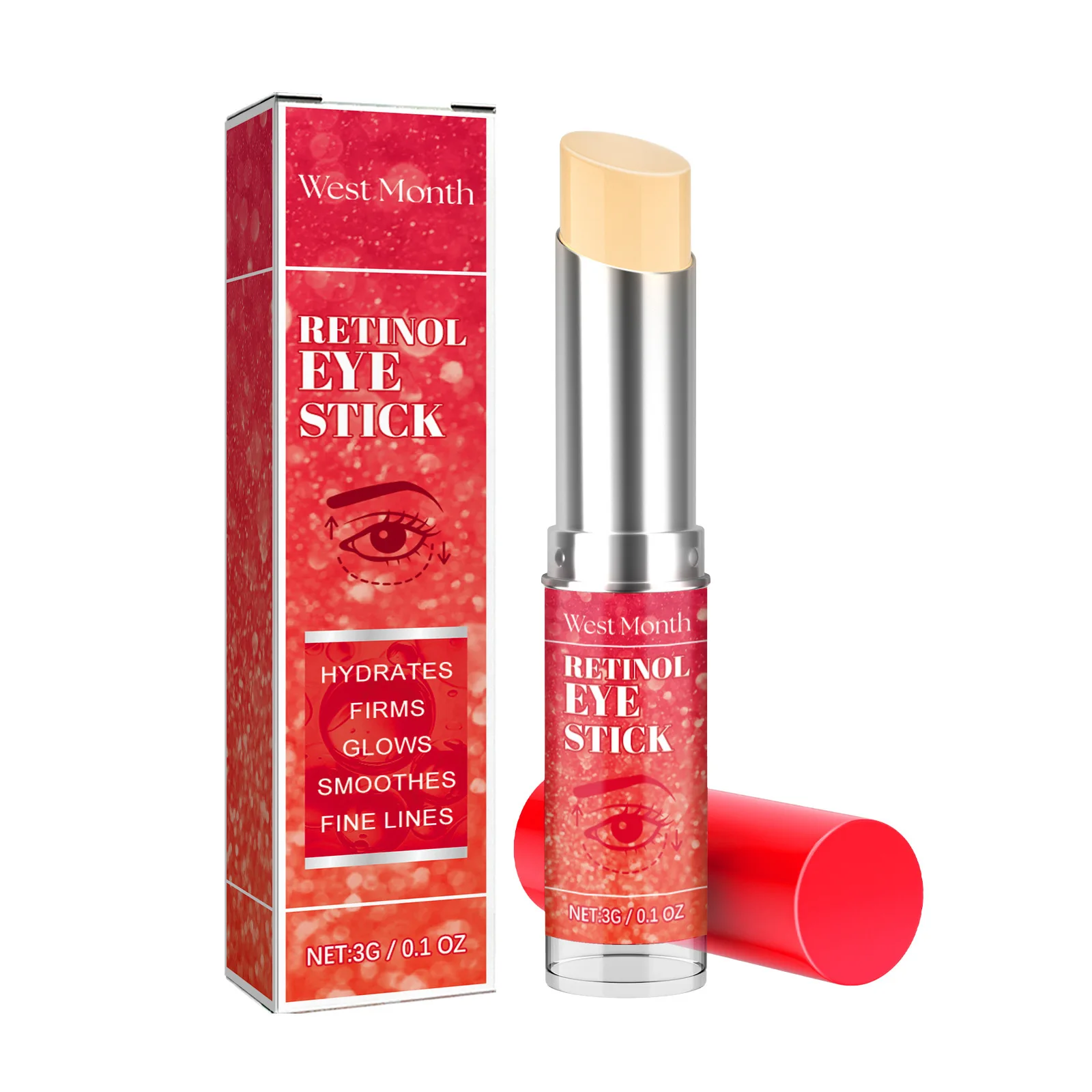 Retinol Firming Eye Cream Stick Dark Circles Corrector Fade Fine Lines Remove Eye Bags Puffiness Nourish Anti Wr-inkle Eye Stick