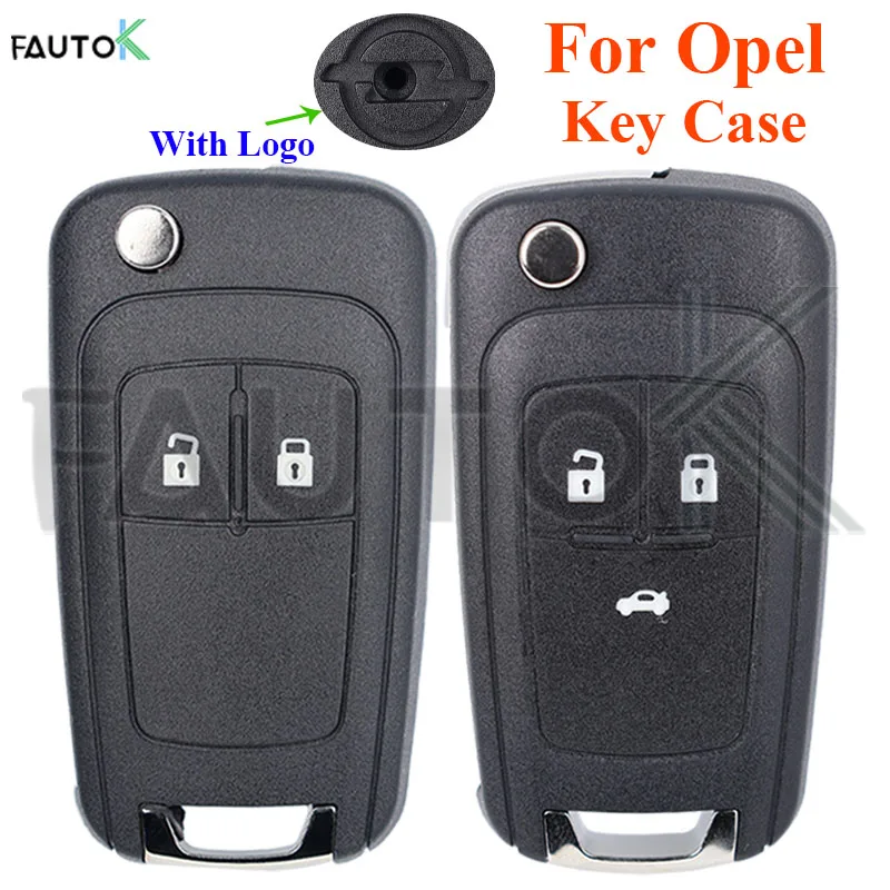 Smart Auto Key Case 2 3 Buttons Car Key Fob Folding Flip for Opel Zafira Corsa Astra Vauxhall Vectra Omega HU100 Uncut Blade