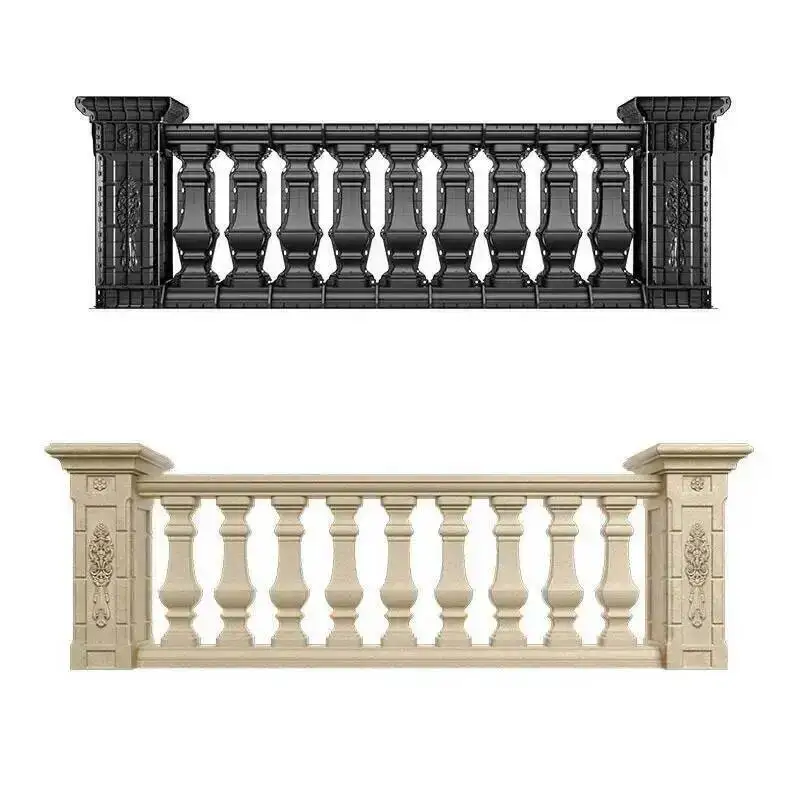 Building Fence Villa Garden Wall Roman Mold European Column with Exterior Mold Privacy Fence Balcony Cement Cast-in-place Mold L