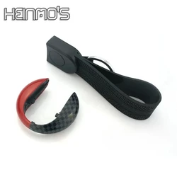 Auto Key Case With Keychain Ring Belt For MINI Cooper JCW F54 F55 F57 F56 F60 Countryman Key Cover Shell Decal Keychain Decor