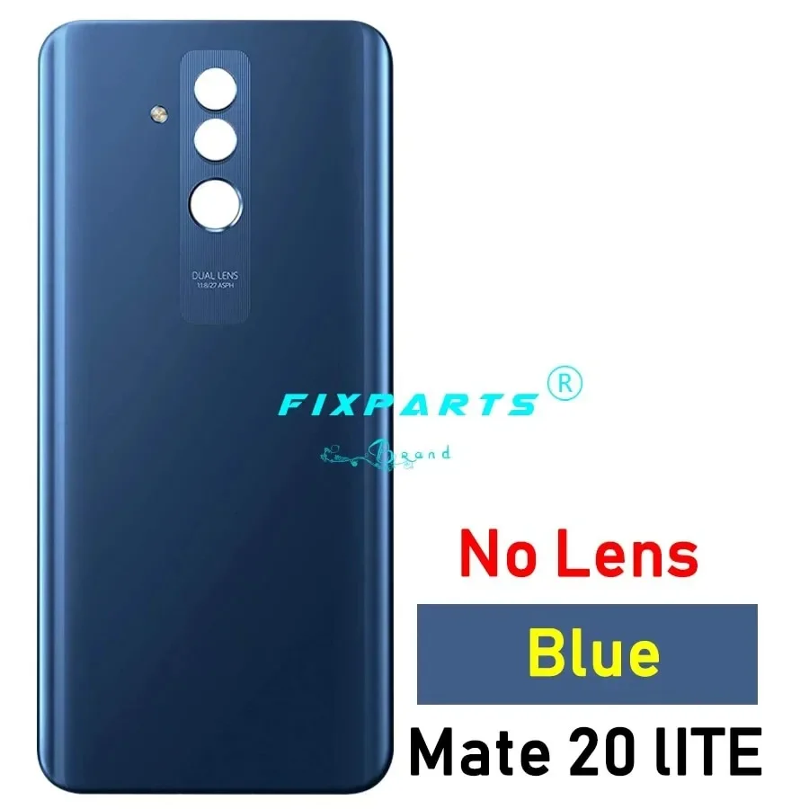 For Huawei Mate 20 Lite Back Battery Cover Glass Housing Door Case With Camera Lens Repair Parts Mate20 Lite Rear Housing Glass