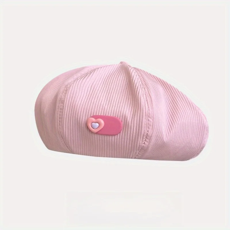 

Korean Style Denim Beret Hat for Women Ins Fashion Painter Caps Face Slimming Adjustable Bucket Hat Spring Summer