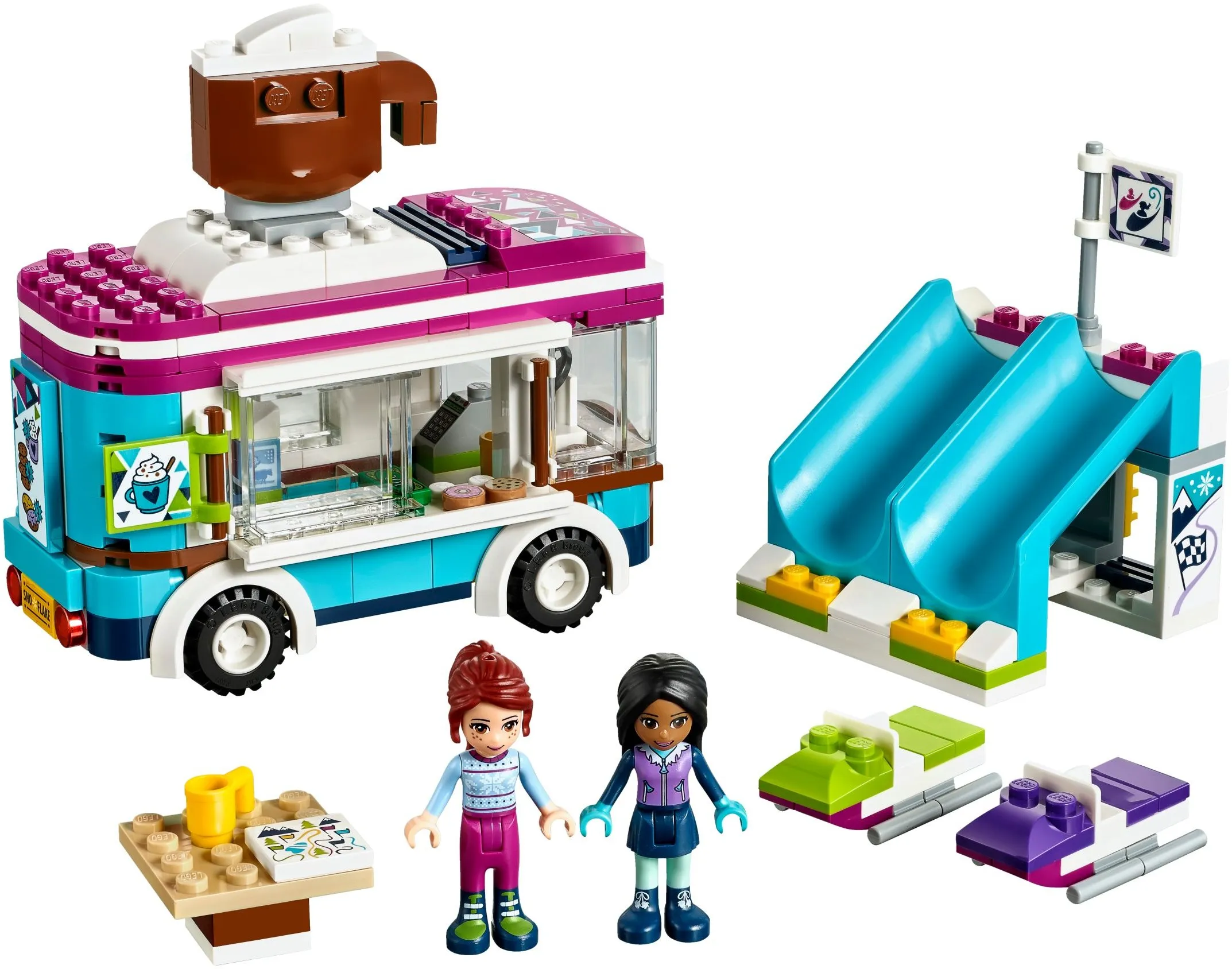 

246 шт. Snow Resort Hot Chocolate Van 41319, серия «Хорошие друзья», строительный блок для детей, игрушечные кирпичи для детей