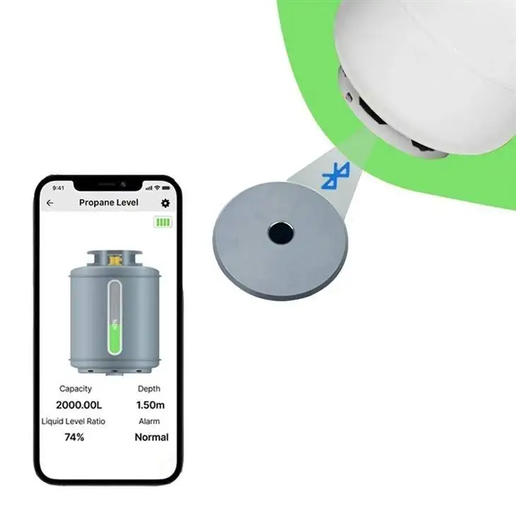 RV Motorhome LPG Gas Level Check Gauge Wireless for Bluetooth  Ultrasonic Sensor Propane Cylinder Indicator App Alarm