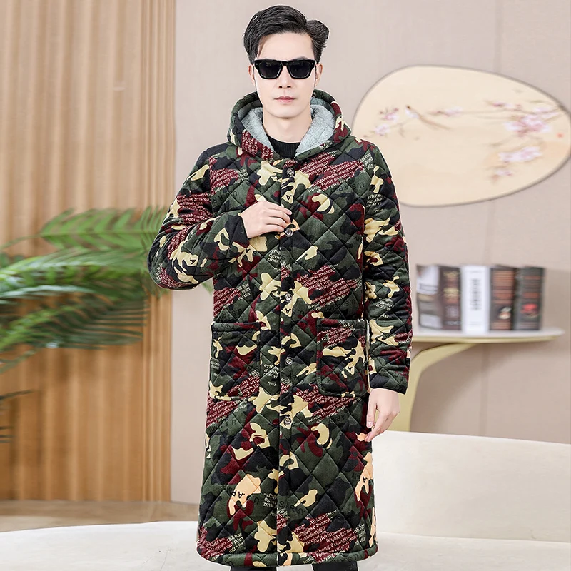 Thiened Fce الكبار الشتاء المئزر طويلة Sve ملابس العمل الدافئة معطف القطن حجم كبير الرجال النساء المتضخم مقنعين سستة إغلاق