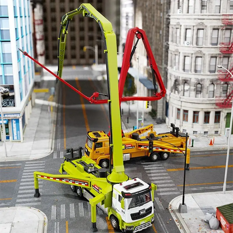 1:40 bomba de spray caminhão carro brinquedo modelo diecast motores de incêndio puxar para trás som luz liga + plástico engenharia veículo coleção presente