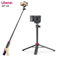 Ulanzi MT-44 trípode extensible para transmisión de vivo Vlog con soporte de montaje para teléfono 42 pulgadas para cámara DSlR SLR GoproSmartphone