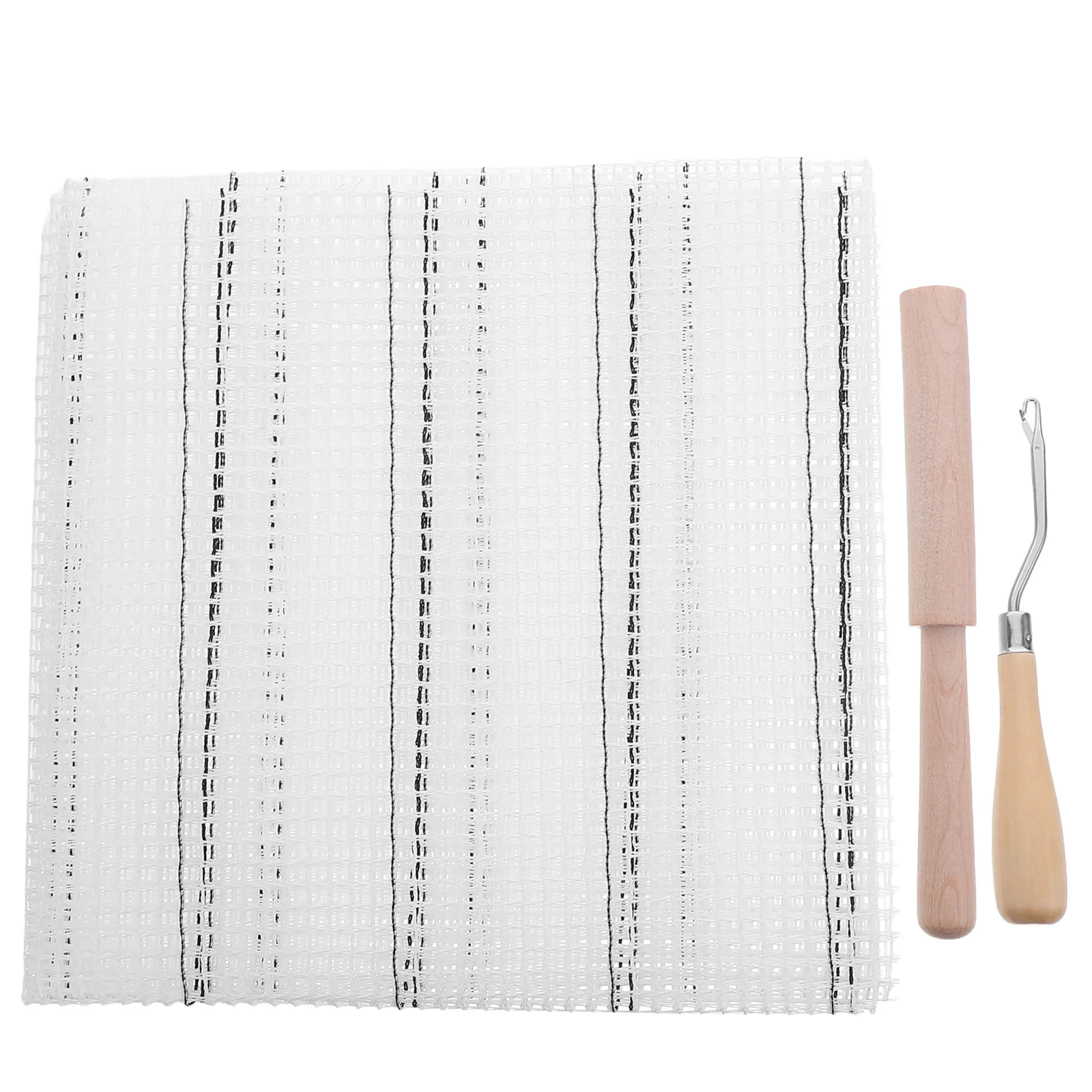 

1Set Blank Rug Hooking Mesh Canvas for DIY Projects Latch Hook Tool Crochet Carpet Kit Embroidery Crafts Supplies