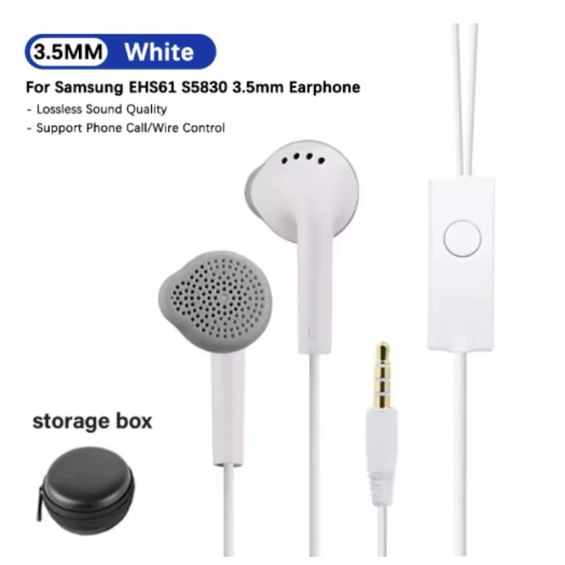 

3.5mm Wired Headset with Microphone For Samsung EHS61 S5830 for Galaxy A15 A14 A06 A05 A25 A34 A13 A12 M15 M34 M14 S9 S10 Plus