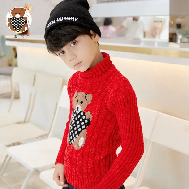 Bear Winter Autumn Boy or Girl Unisex Clothing Sweater Casual Fashion Pullover For Kid Children Baby Gril Clothing